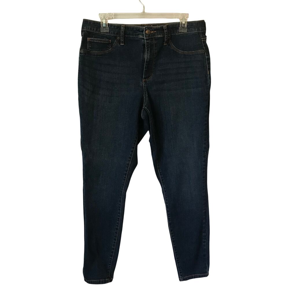 Universal Thread Jeans Size 14 Womens Medium to Dark Wash Skinny Ankle Excellent